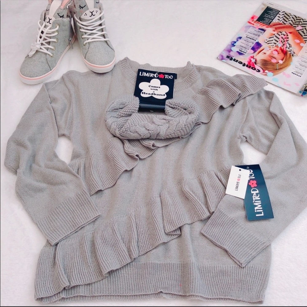 Limited Too Sweater and Headband Set